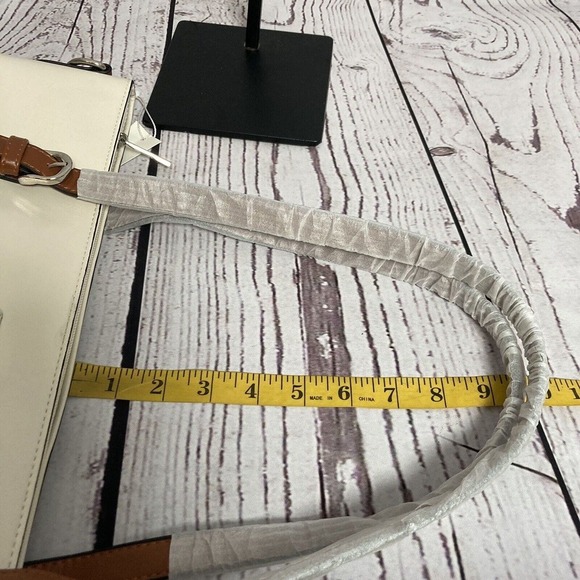 Cluci Laptop Travel Tote Bag White Padded Double Strap‎ Inner Pockets - Picture 13 of 13